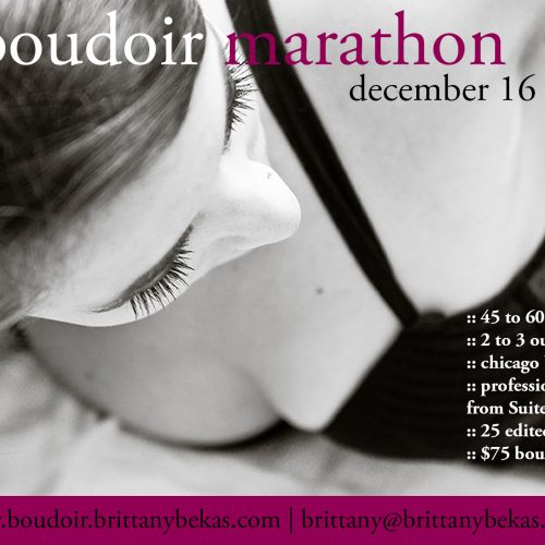 give … you :: chicago boudoir marathon