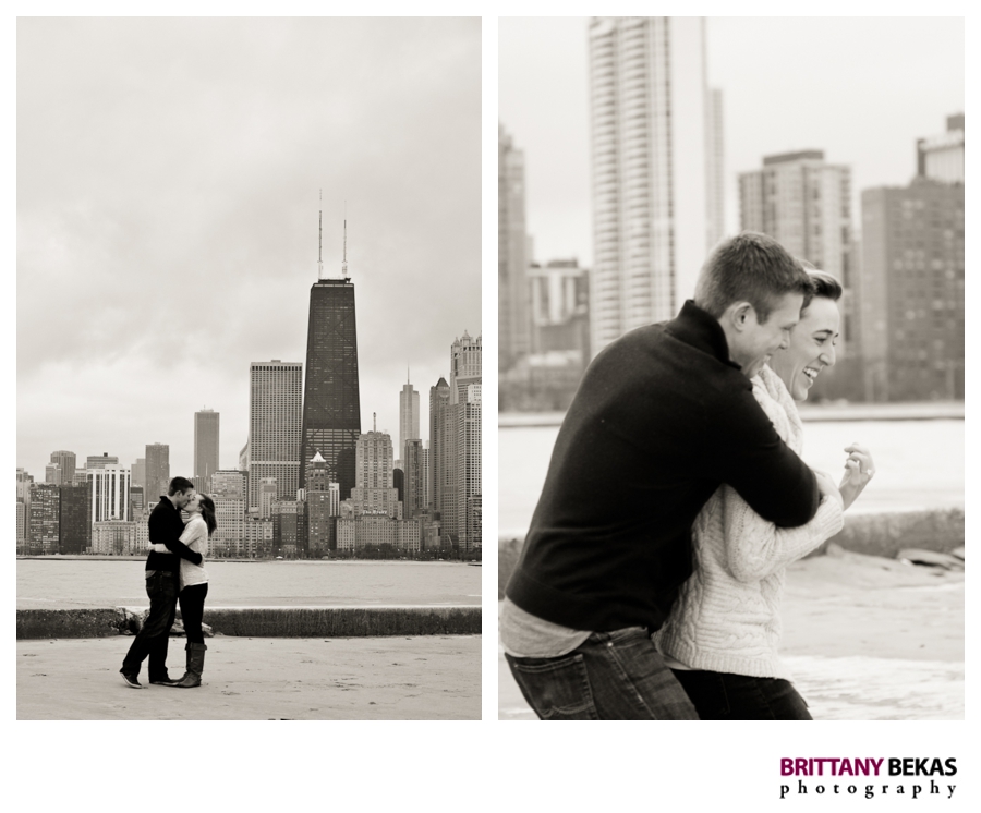 North Ave Beach Engagement - Brittany Bekas Photography