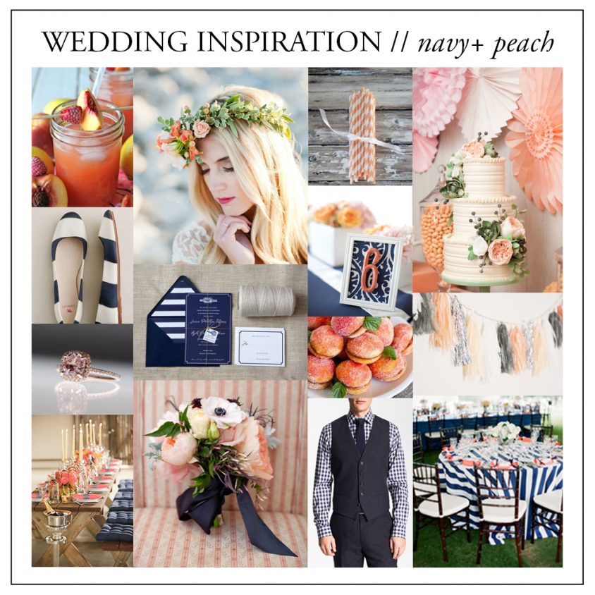 download navy and peach wedding