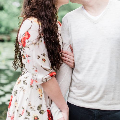 Chicago Engagement Photography at the Alfred Caldwell Lily Pool // Katy + Nick