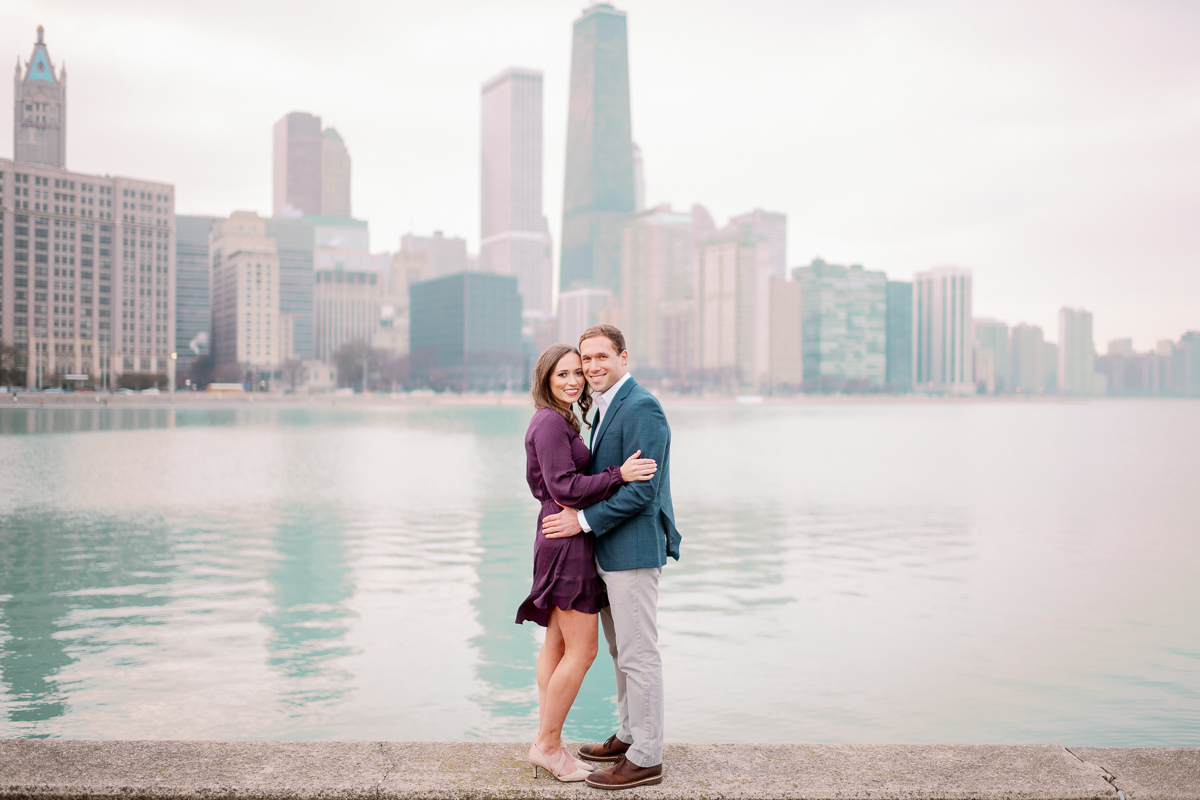 Light and Airy Chicago Engagement Photographer - Olive Park Engagement Photos