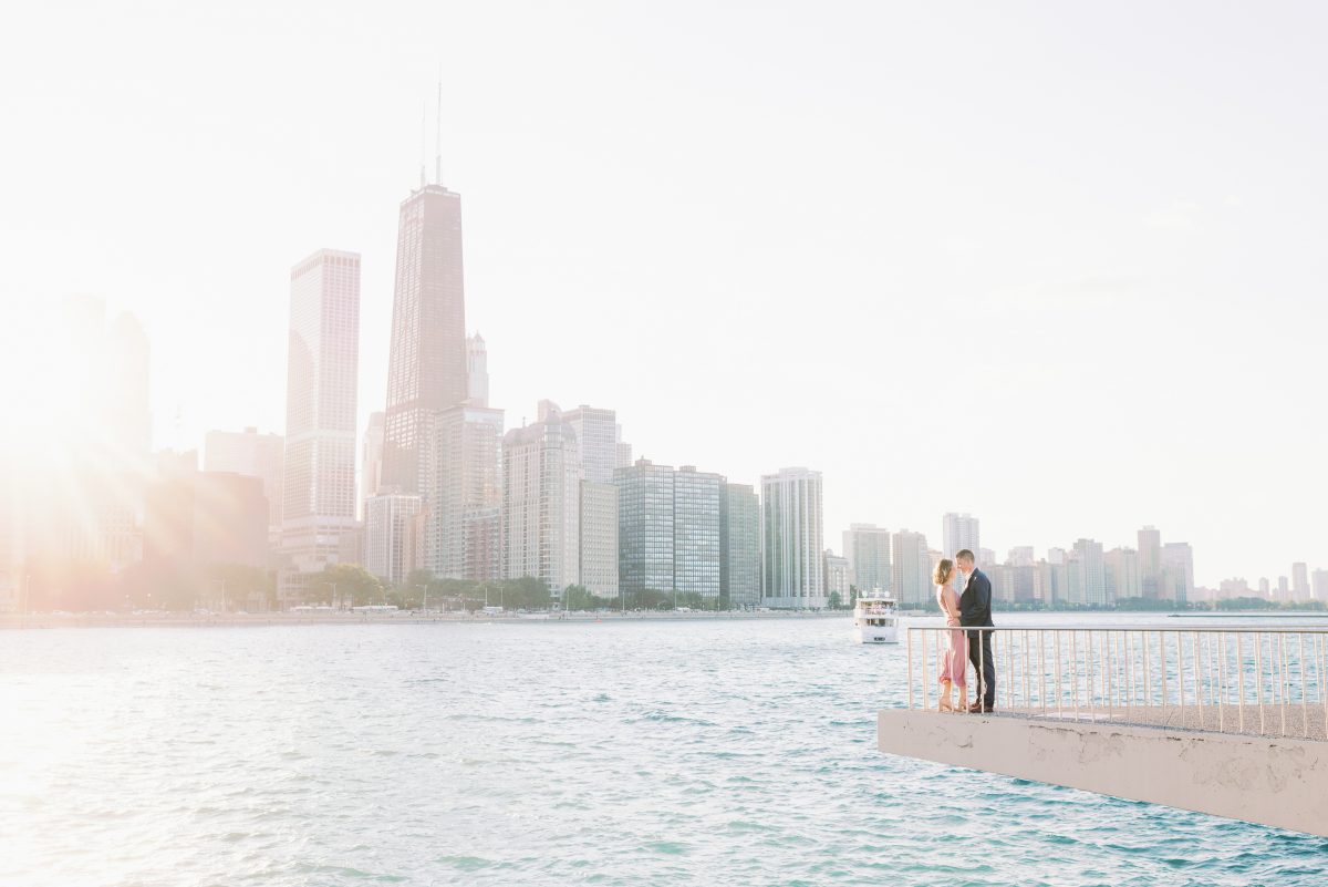 Light and Airy Chicago Engagement Photos