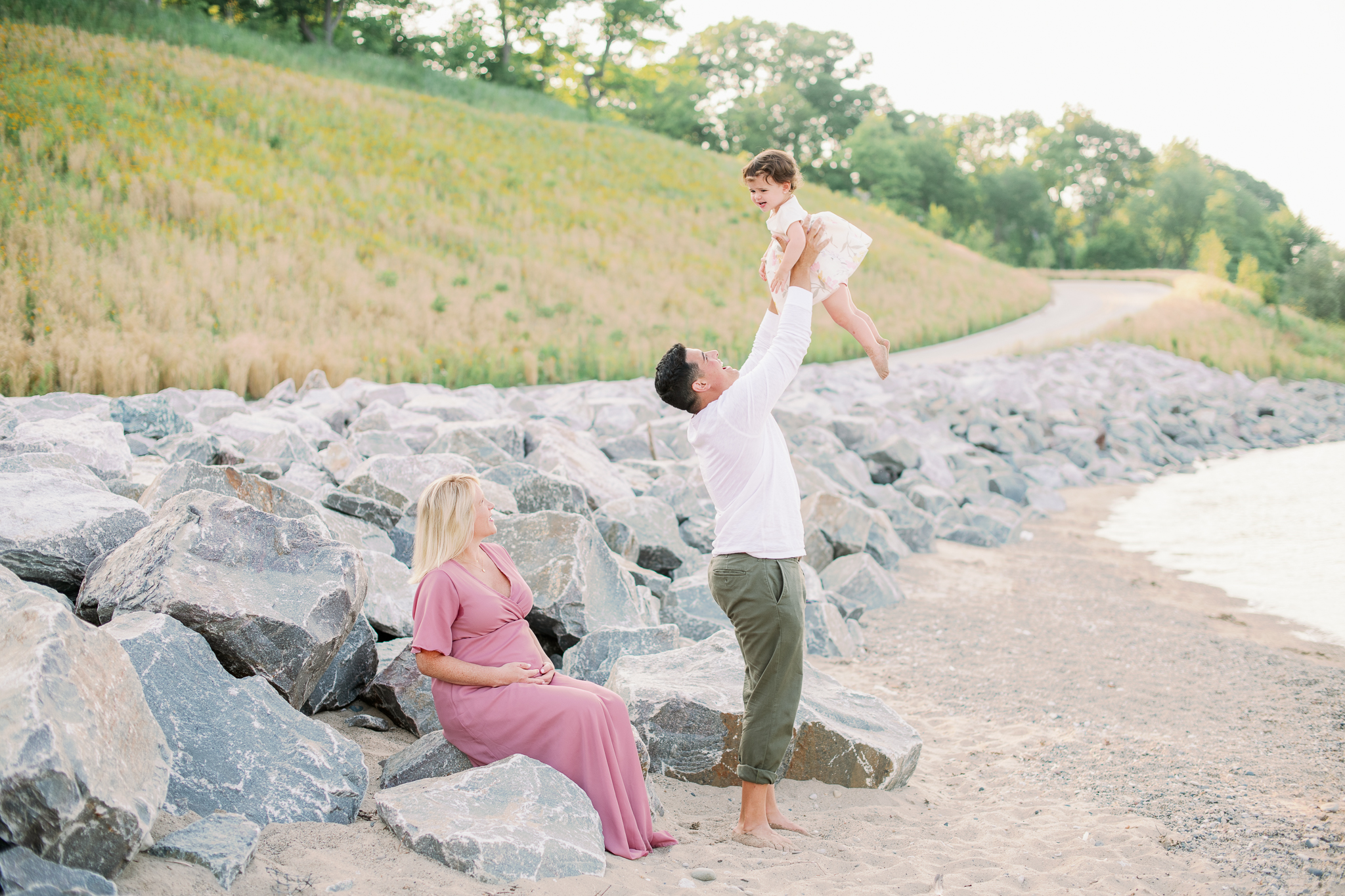 Chicago Fine Art Family Photographer - Beach Maternity Photos