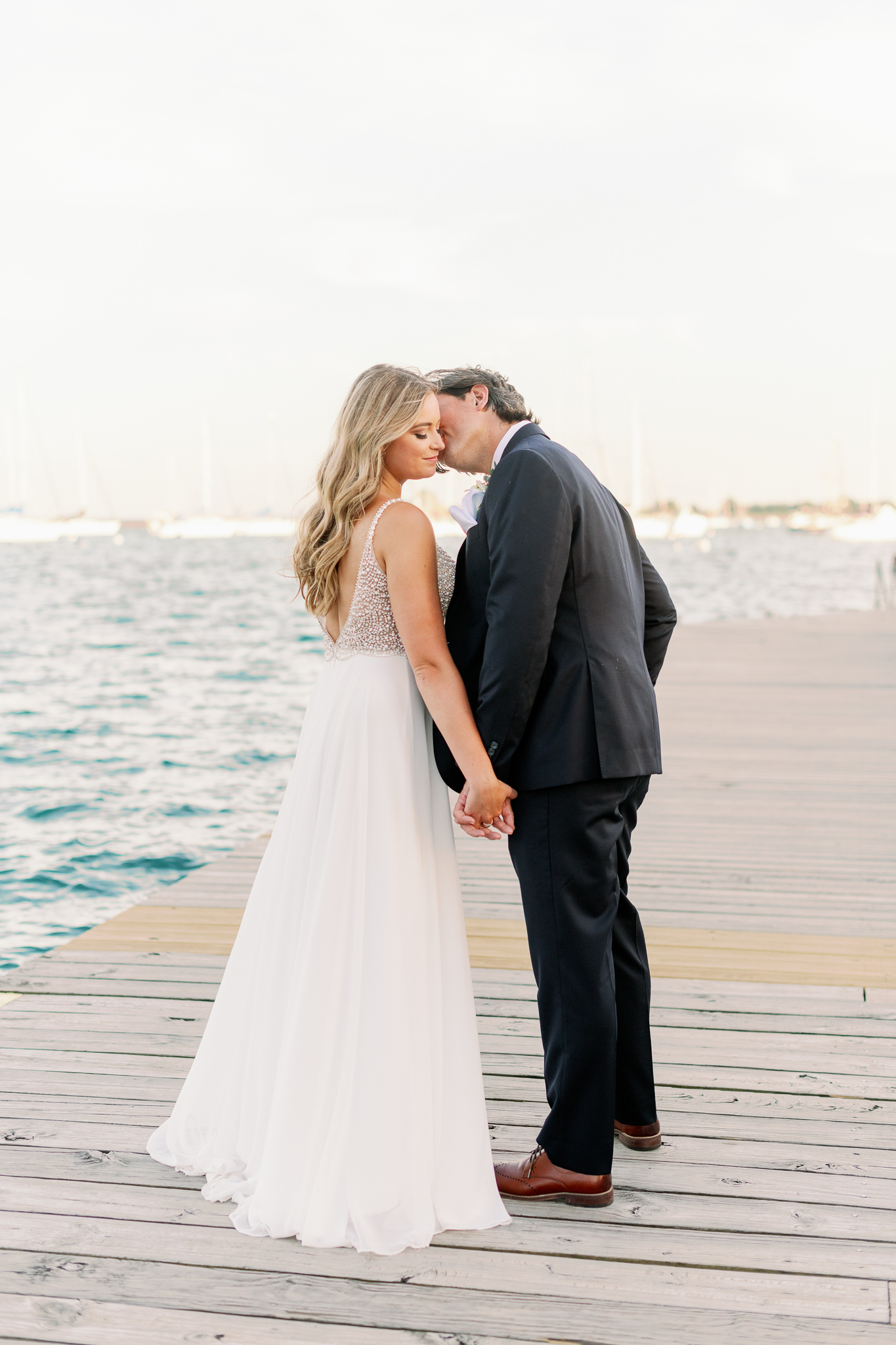 Intimate Chicago Wedding Elopement at Chicago Yacht Club-49