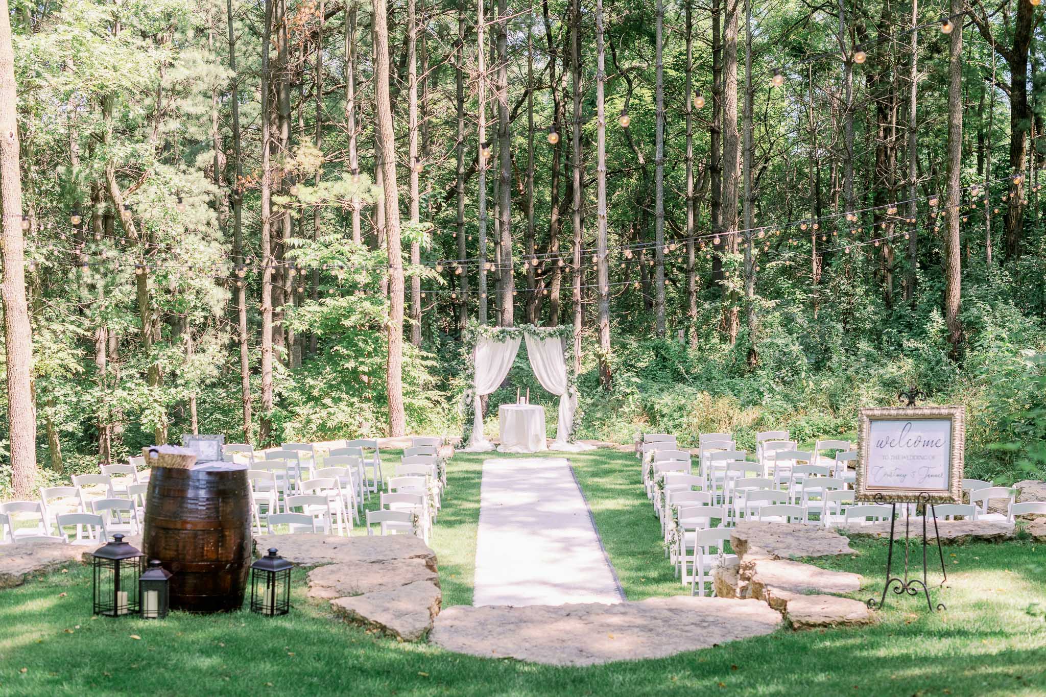 Oak Hill Galena Outdoor Forest Wedding-32