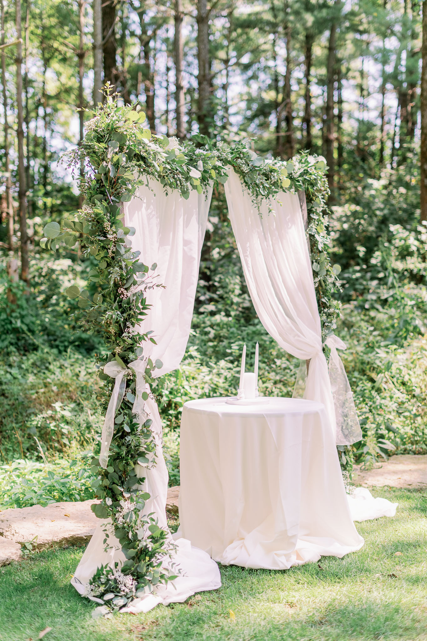 Oak Hill Galena Outdoor Forest Wedding-34