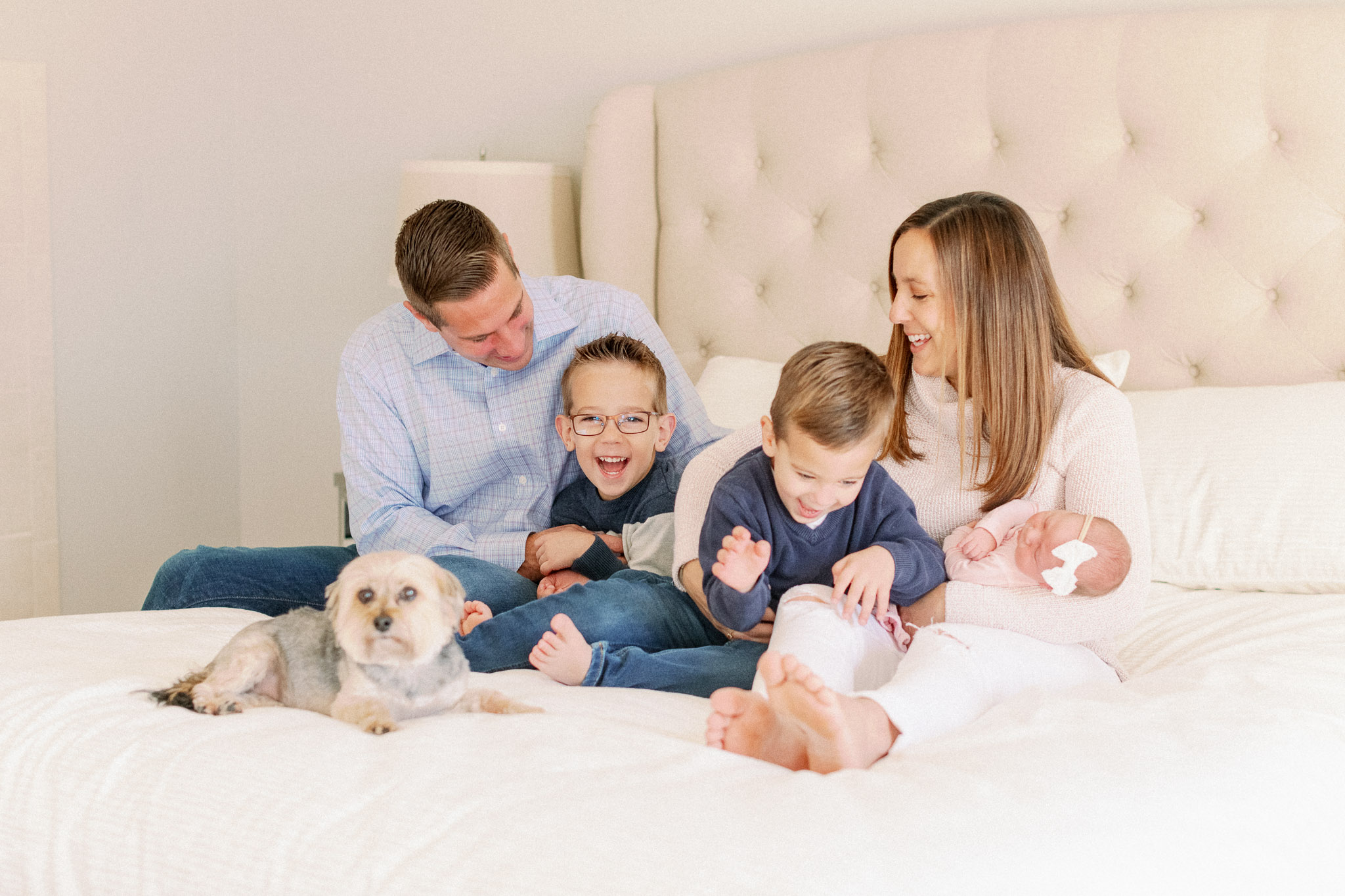 Naperville In-Home Newborn Family Photos – Chicago + Naples Fine Art Newborn Family Photographer-24