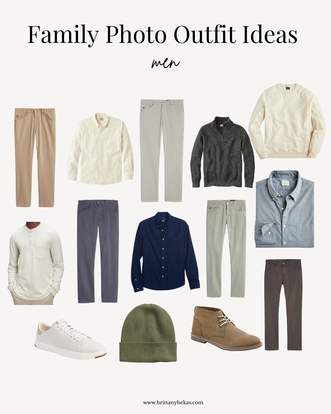 fall men family photo outfit ideas