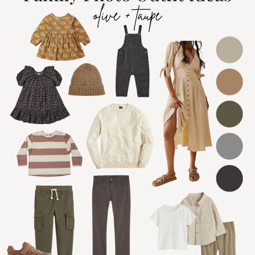 neutral fall family photo outfits
