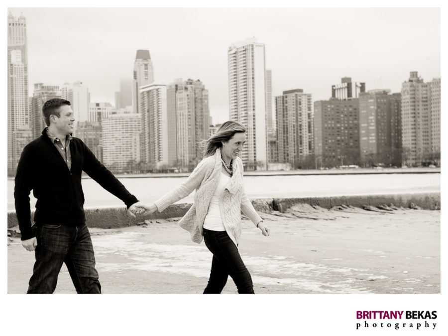 North Ave Beach Engagement - Brittany Bekas Photography