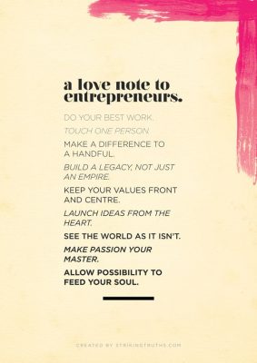 love note to entrepreneurs
