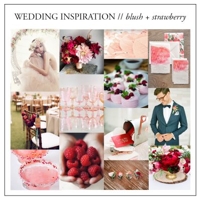 wedding color inspiration // blush pink and strawberry red // brittany bekas photography