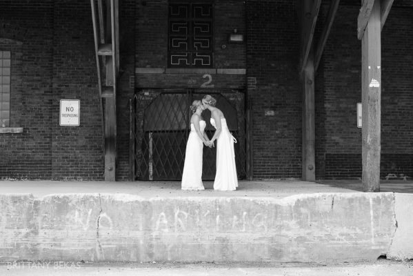 Kinzie Street Bridge Millenium Park Gay Wedding Photos_0004