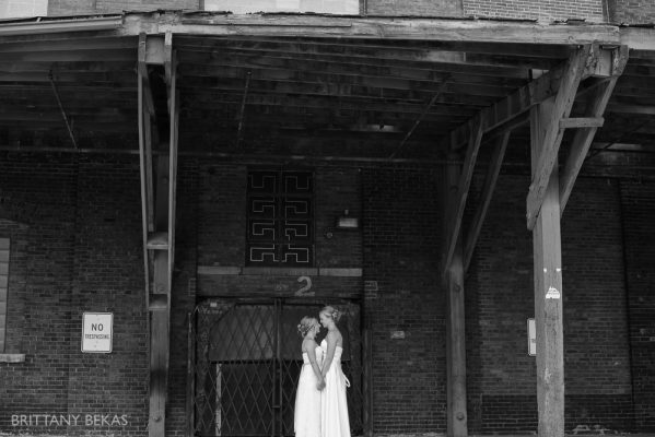 Kinzie Street Bridge Millenium Park Gay Wedding Photos_0005