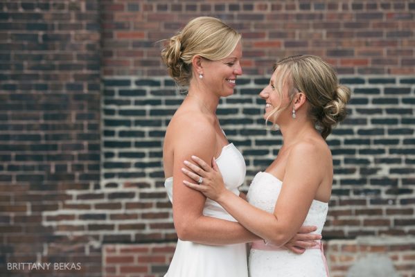 Kinzie Street Bridge Millenium Park Gay Wedding Photos_0018