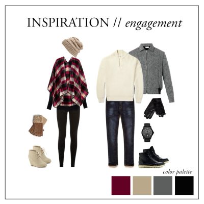 what to wear for winter engagement session photos