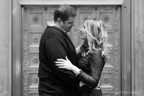 Chicago Board of Trade Lasalle Street Bridge Engagement Photos_0001