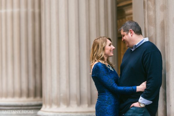Chicago Board of Trade Lasalle Street Bridge Engagement Photos_0003