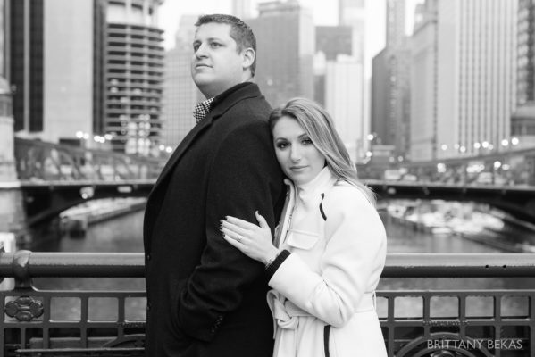 Chicago Board of Trade Lasalle Street Bridge Engagement Photos_0018