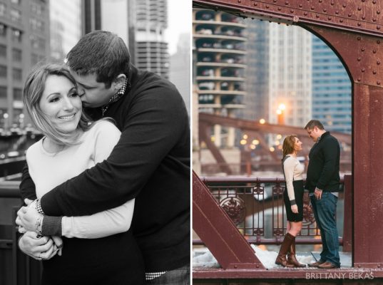 Chicago Board of Trade Lasalle Street Bridge Engagement Photos_0022