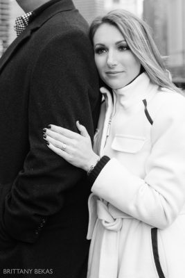 Chicago Board of Trade Lasalle Street Bridge Engagement Photos_0024