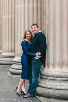 Chicago Board of Trade Lasalle Street Bridge Engagement Photos_0025