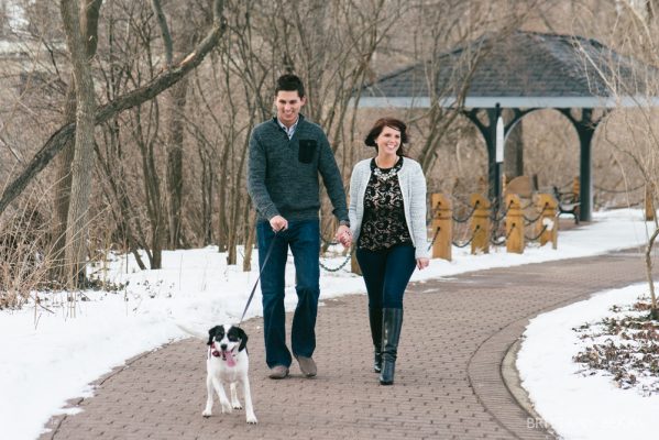 Naperville Riverwalk Engagement Photos