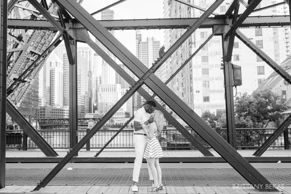 Chicago Engagement Kinzie Street Bridge Photos - Brittany Bekas Photography_0006