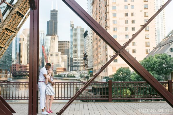 Chicago Engagement Kinzie Street Bridge Photos – Brittany Bekas Photography_0016