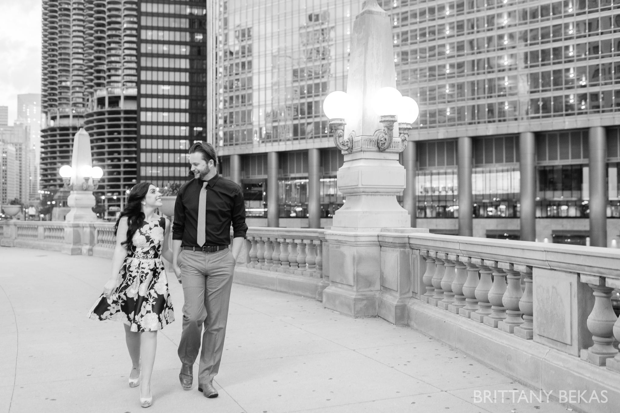 Chicago Riverwalk Engagement Photos - Brittany Bekas Photography_0010