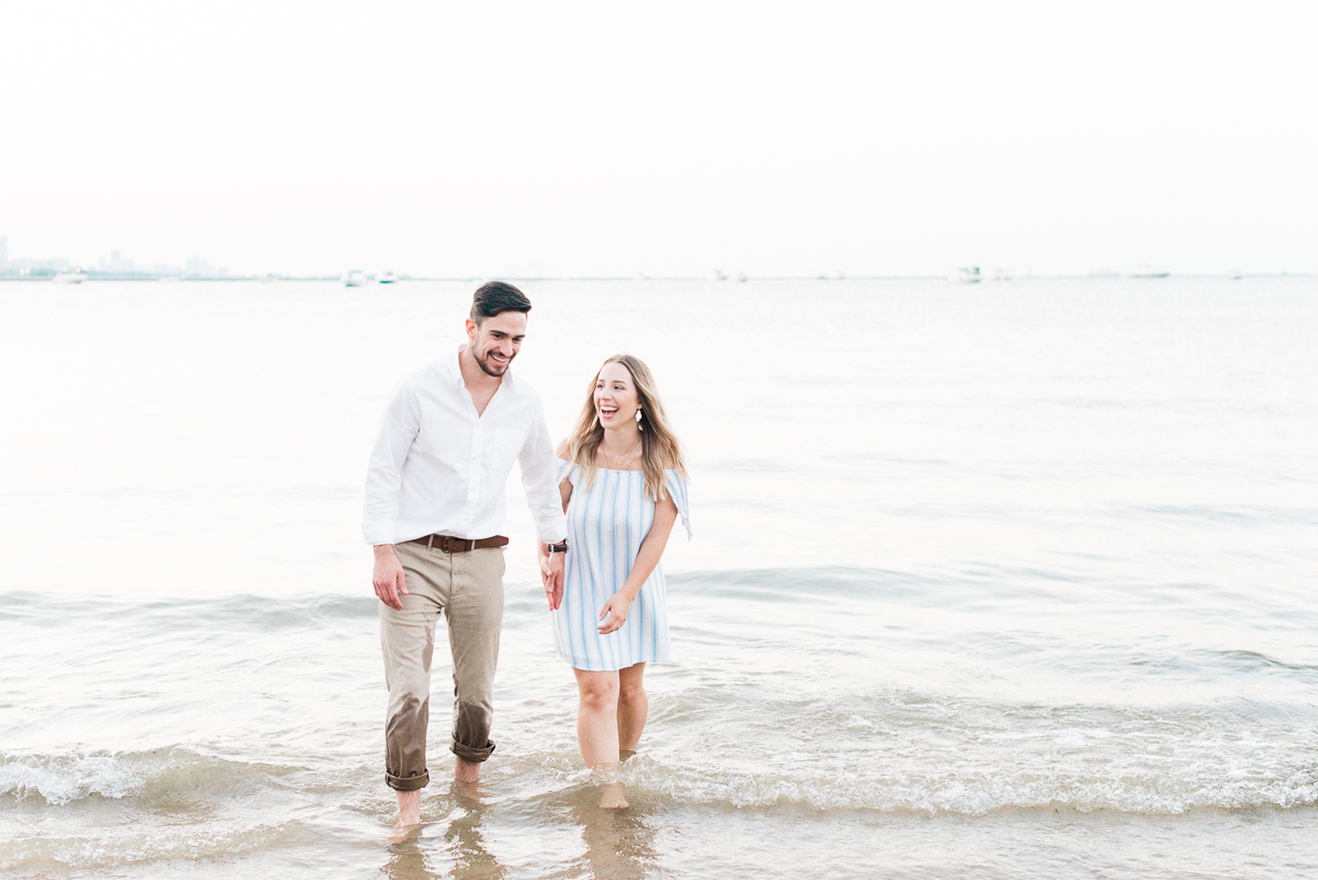 Chicago Light and Airy Engagement Photographer - What to wear Engagement Photos