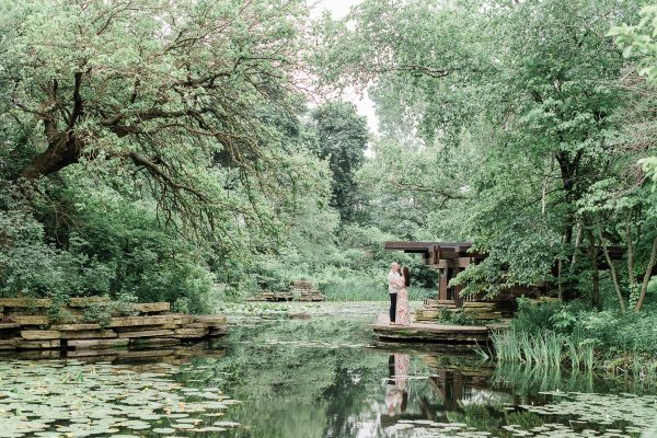 Chicago Fine Art Engagement Photographer – Alfred Caldwell Lily Pool-22