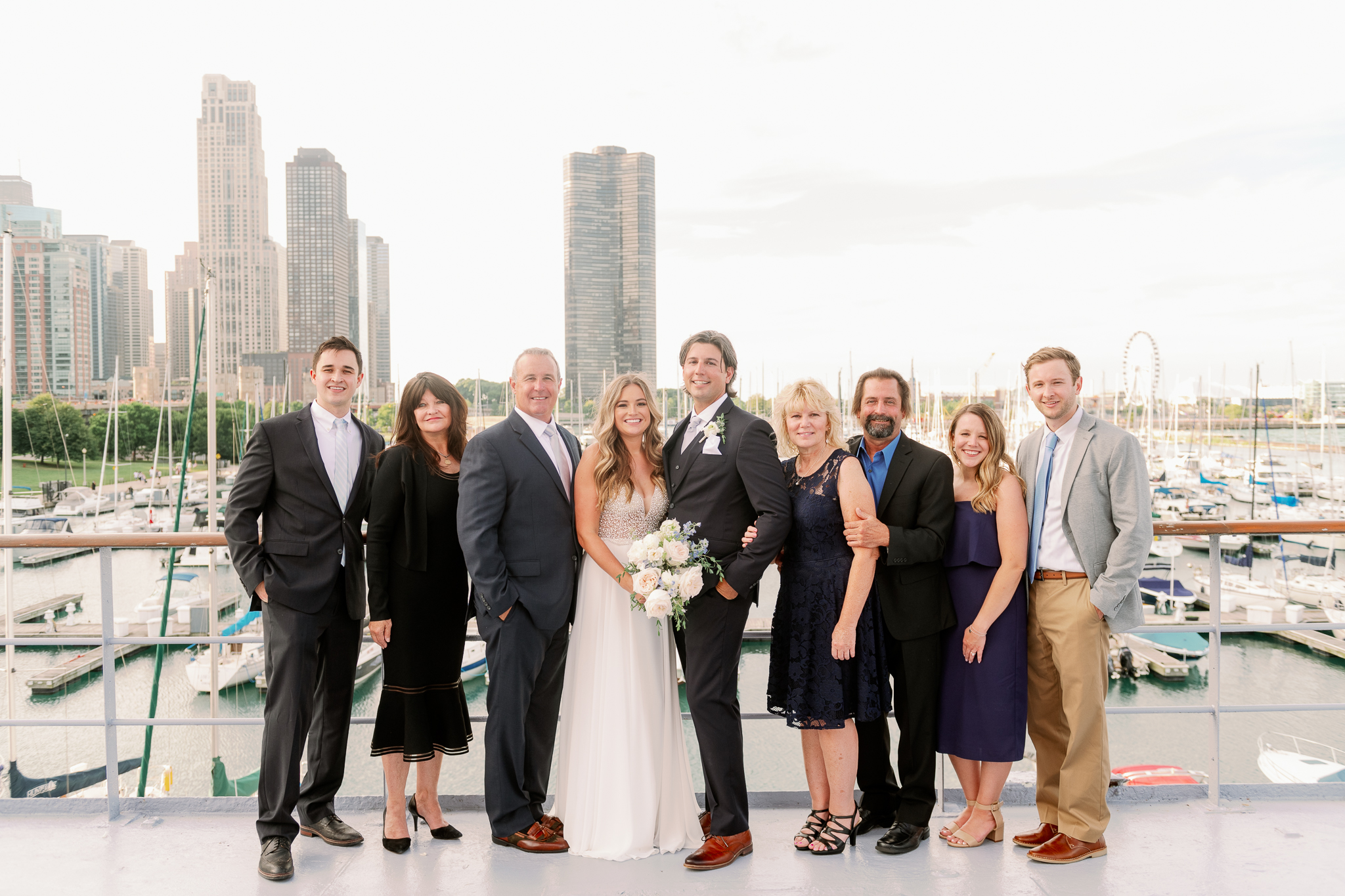 Intimate Chicago Wedding Elopement at Chicago Yacht Club-20