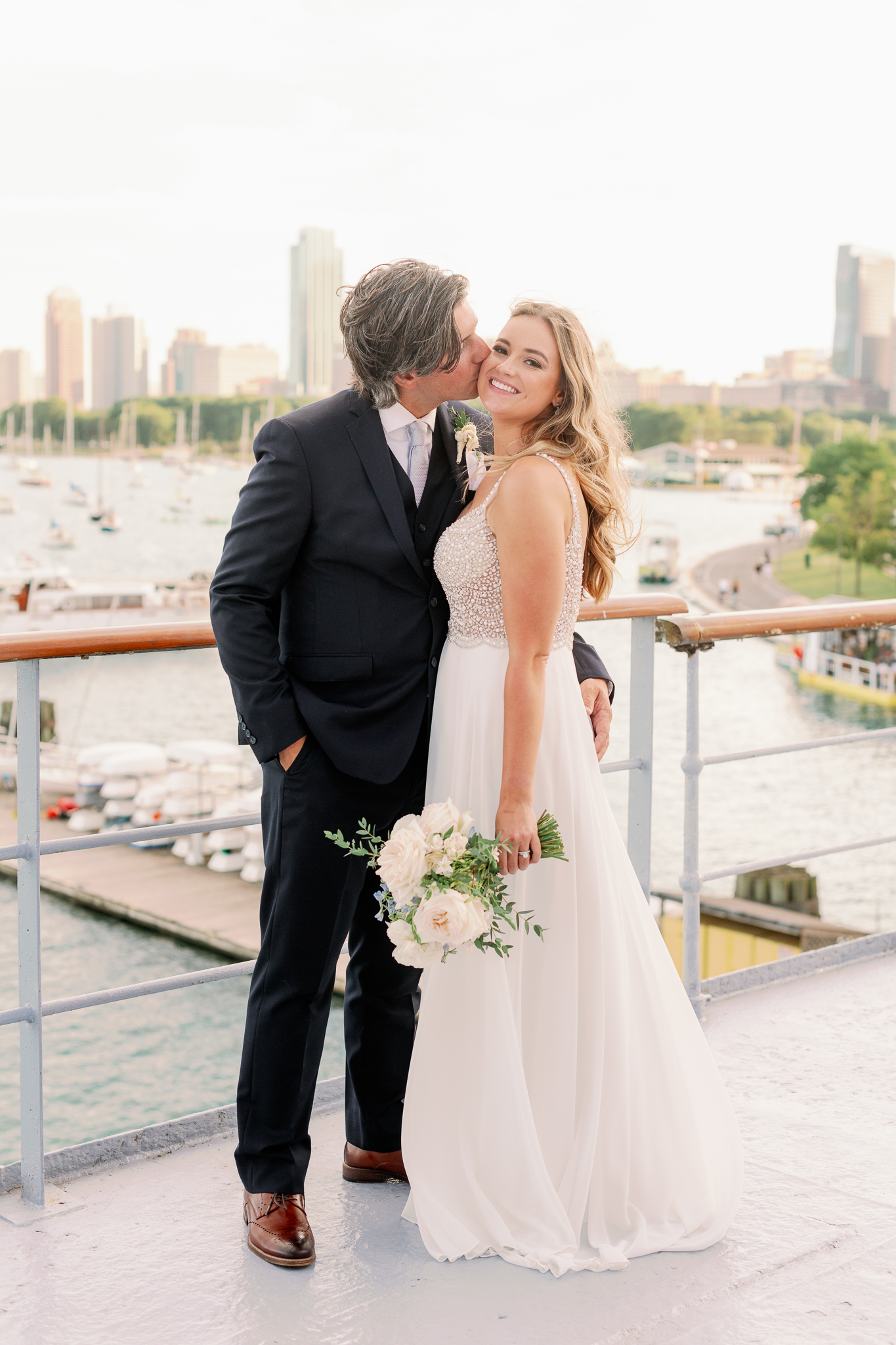 Intimate Chicago Wedding Elopement at Chicago Yacht Club-26