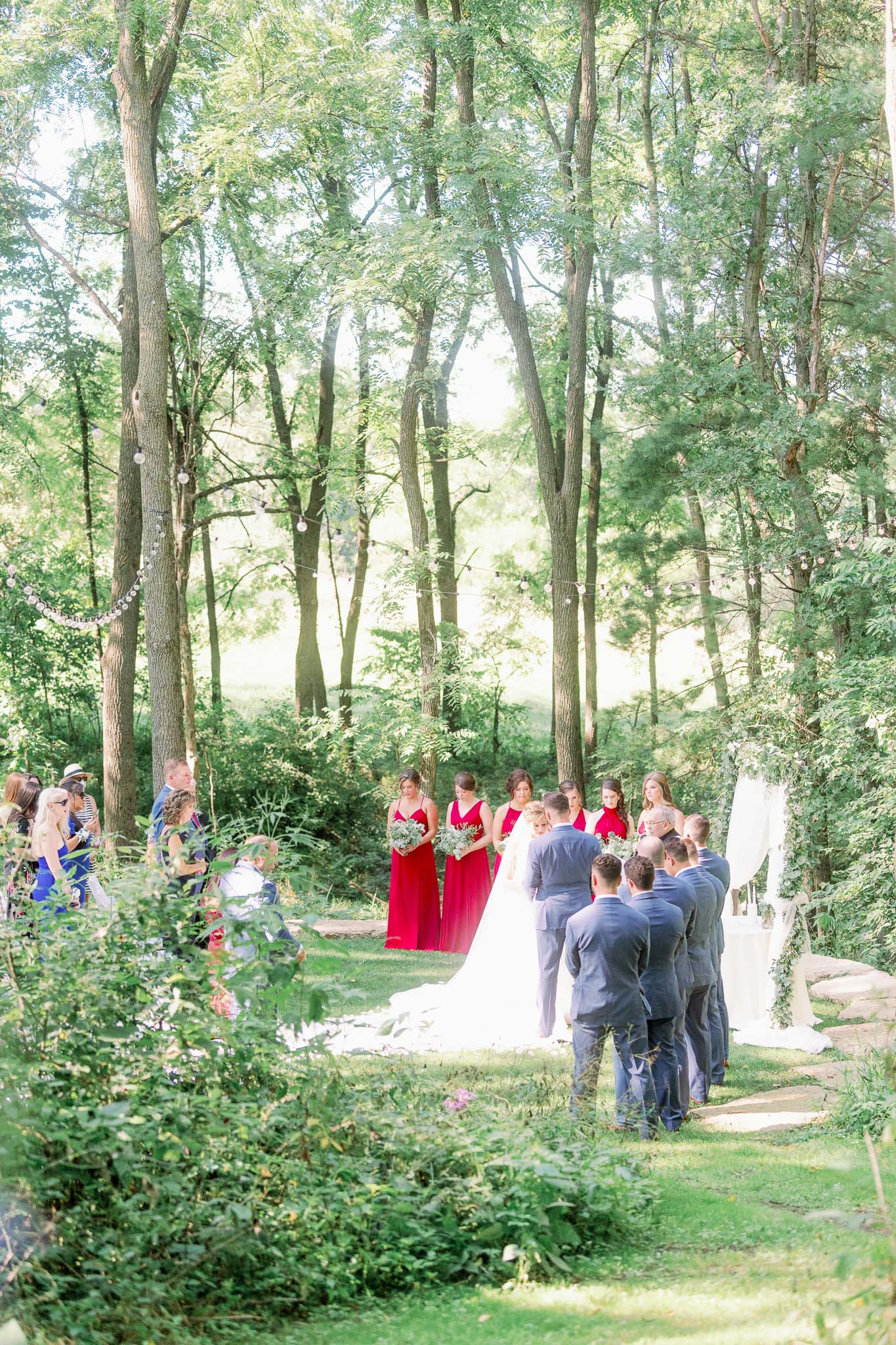 Oak Hill Galena Outdoor Forest Wedding-40