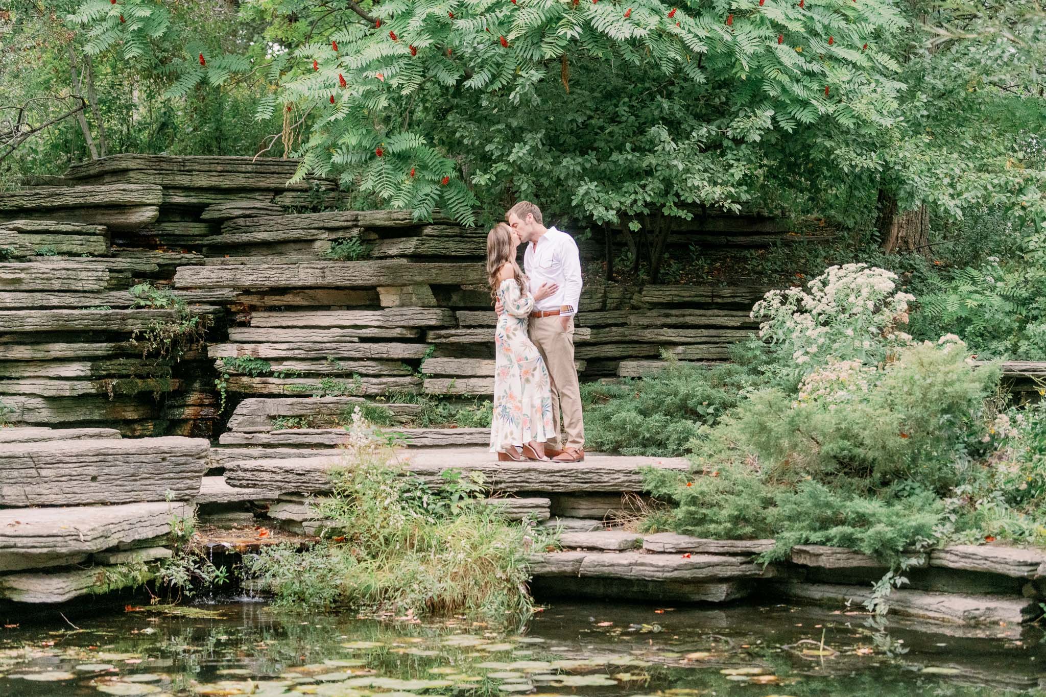 Chicago Engagement – Lincoln Park Alfred Caldwell Lily Pool Engagement Photos-39