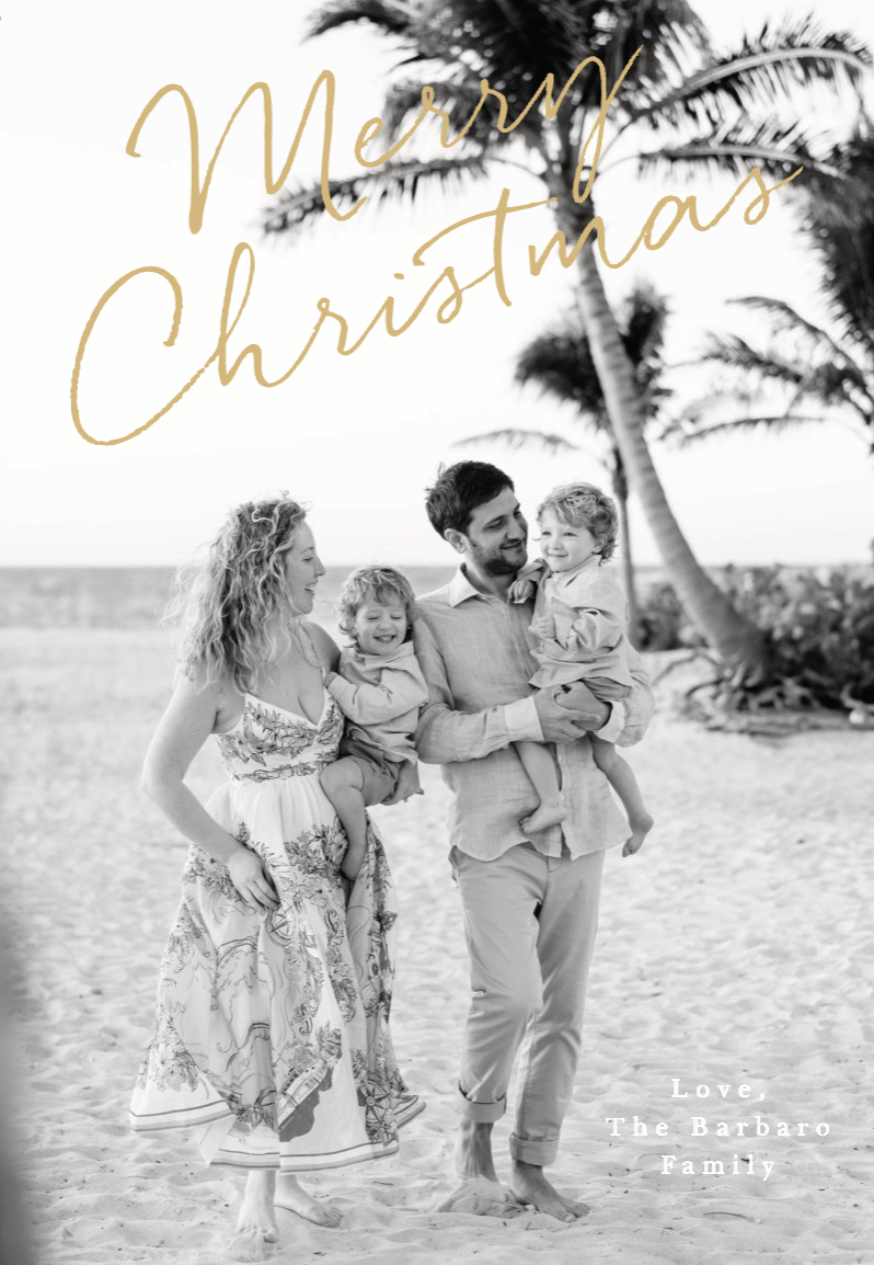 Classic Christmas Holiday Photo Cards