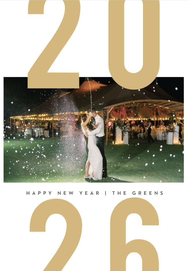 New Years Photo Cards - Basic Invite