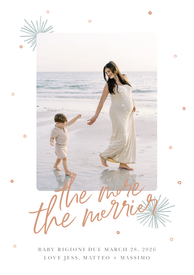 Baby Christmas Card Announcement