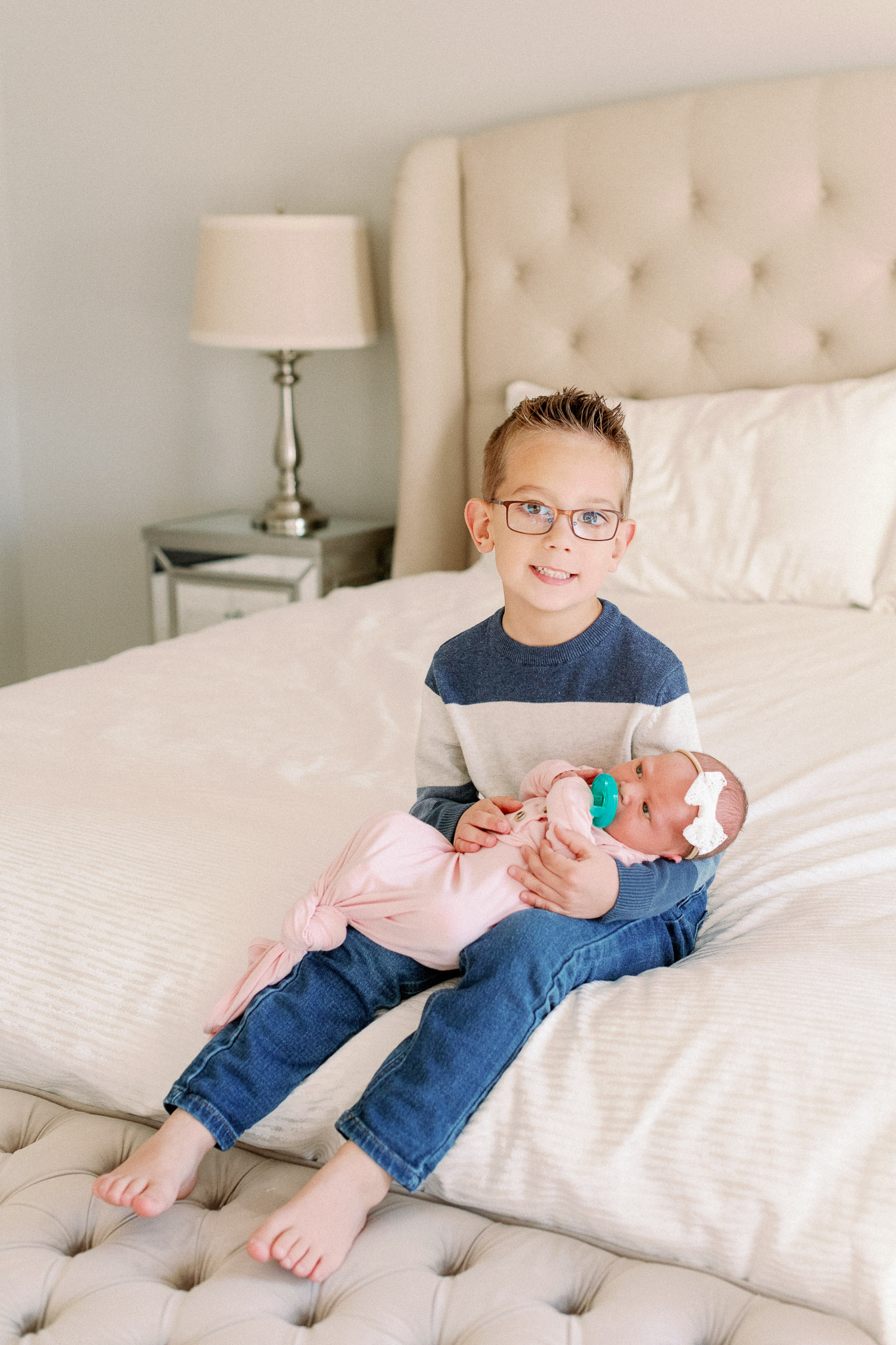 Naperville In-Home Newborn Family Photos – Chicago + Naples Fine Art Newborn Family Photographer-16