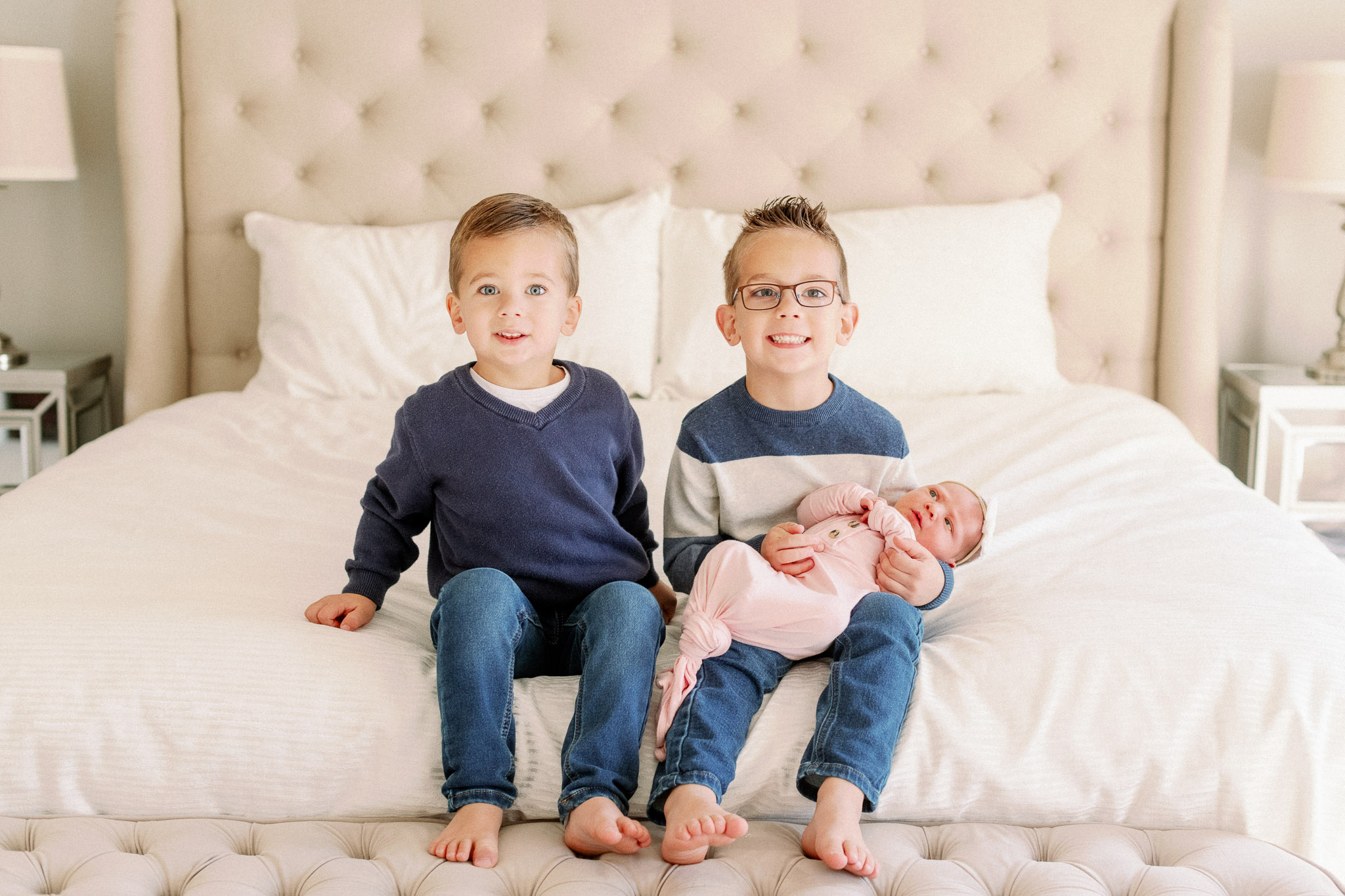 Naperville In-Home Newborn Family Photos – Chicago + Naples Fine Art Newborn Family Photographer-17
