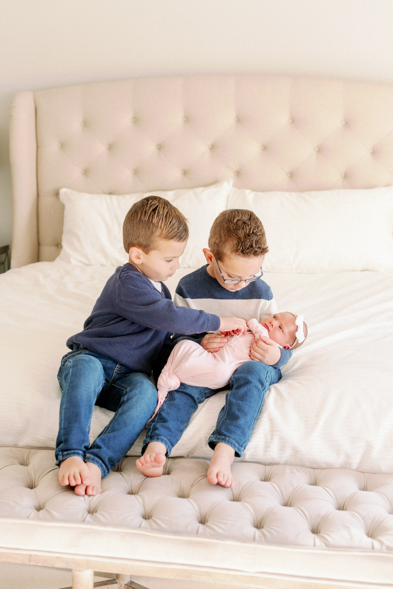 Naperville In-Home Newborn Family Photos – Chicago + Naples Fine Art Newborn Family Photographer-20