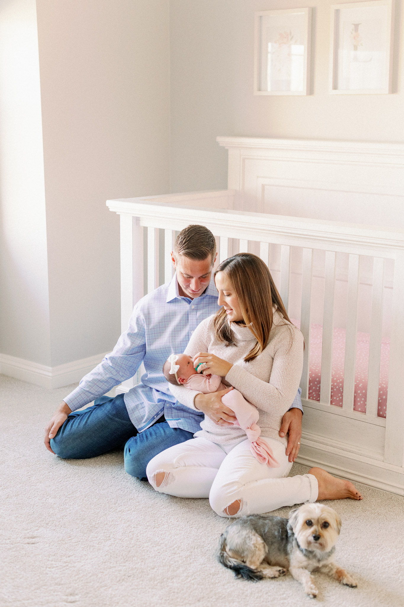 Naperville In-Home Newborn Family Photos – Chicago + Naples Fine Art Newborn Family Photographer-33