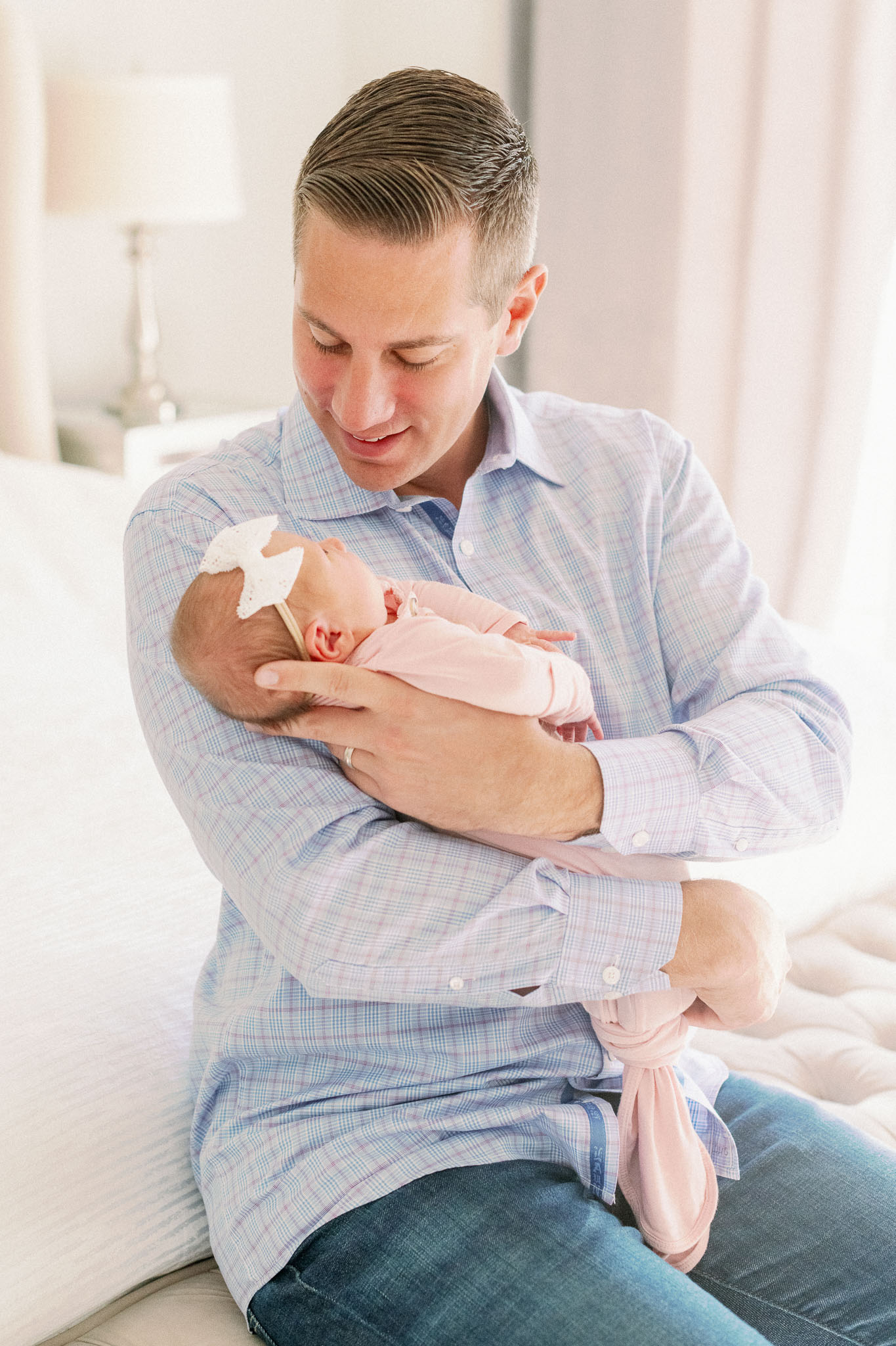 Naperville In-Home Newborn Family Photos – Chicago + Naples Fine Art Newborn Family Photographer-35