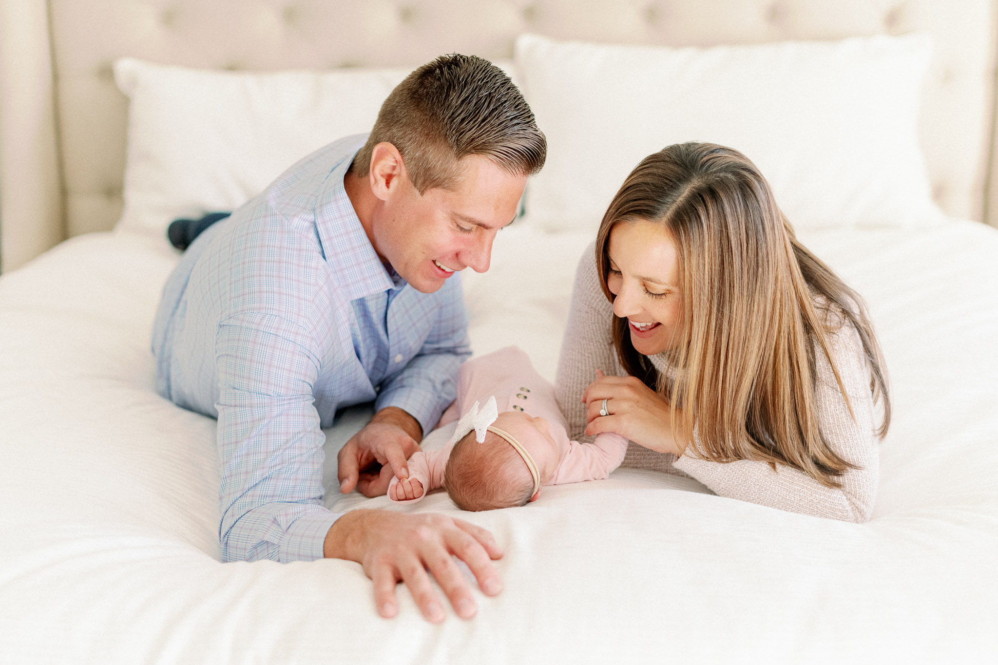 Naperville In-Home Newborn Family Photos – Chicago + Naples Fine Art Newborn Family Photographer-45