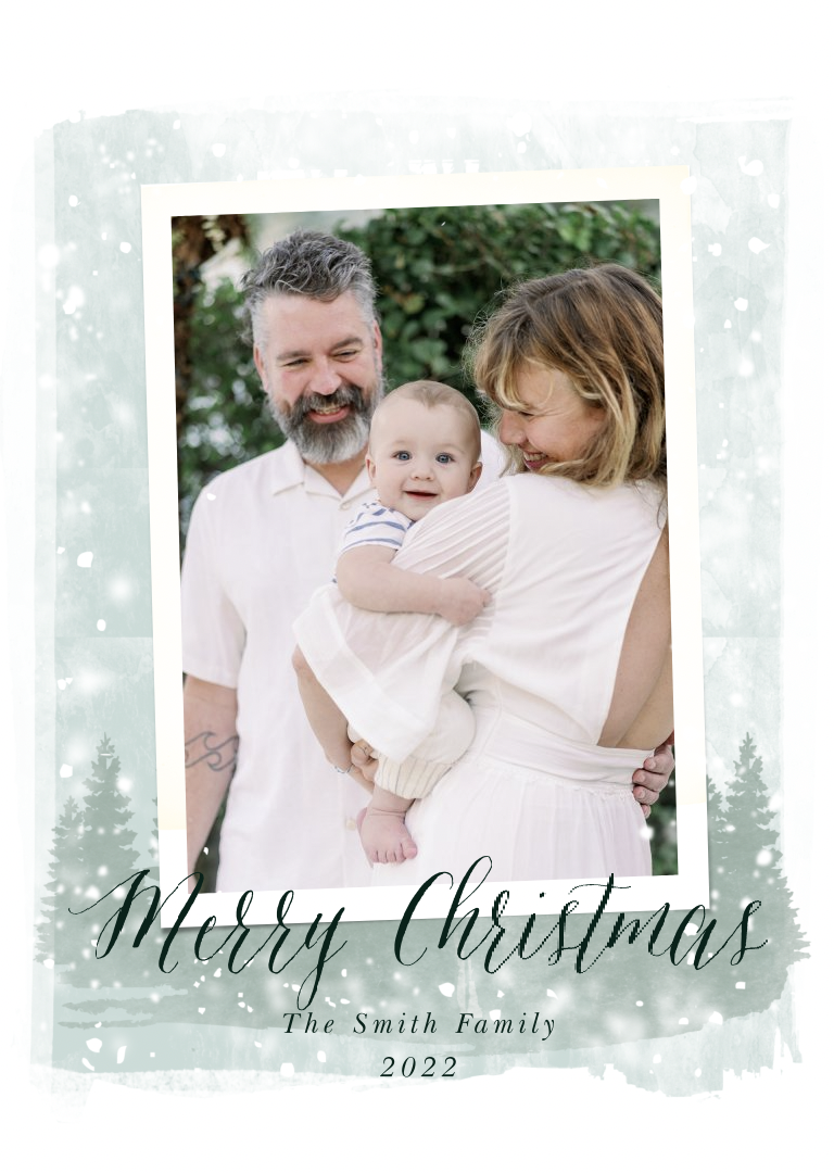 Family Photo Christmas Card – Modern Christmas Cards