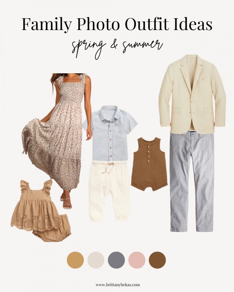 Neutral Family Photo Outfits | Brittany Bekas
