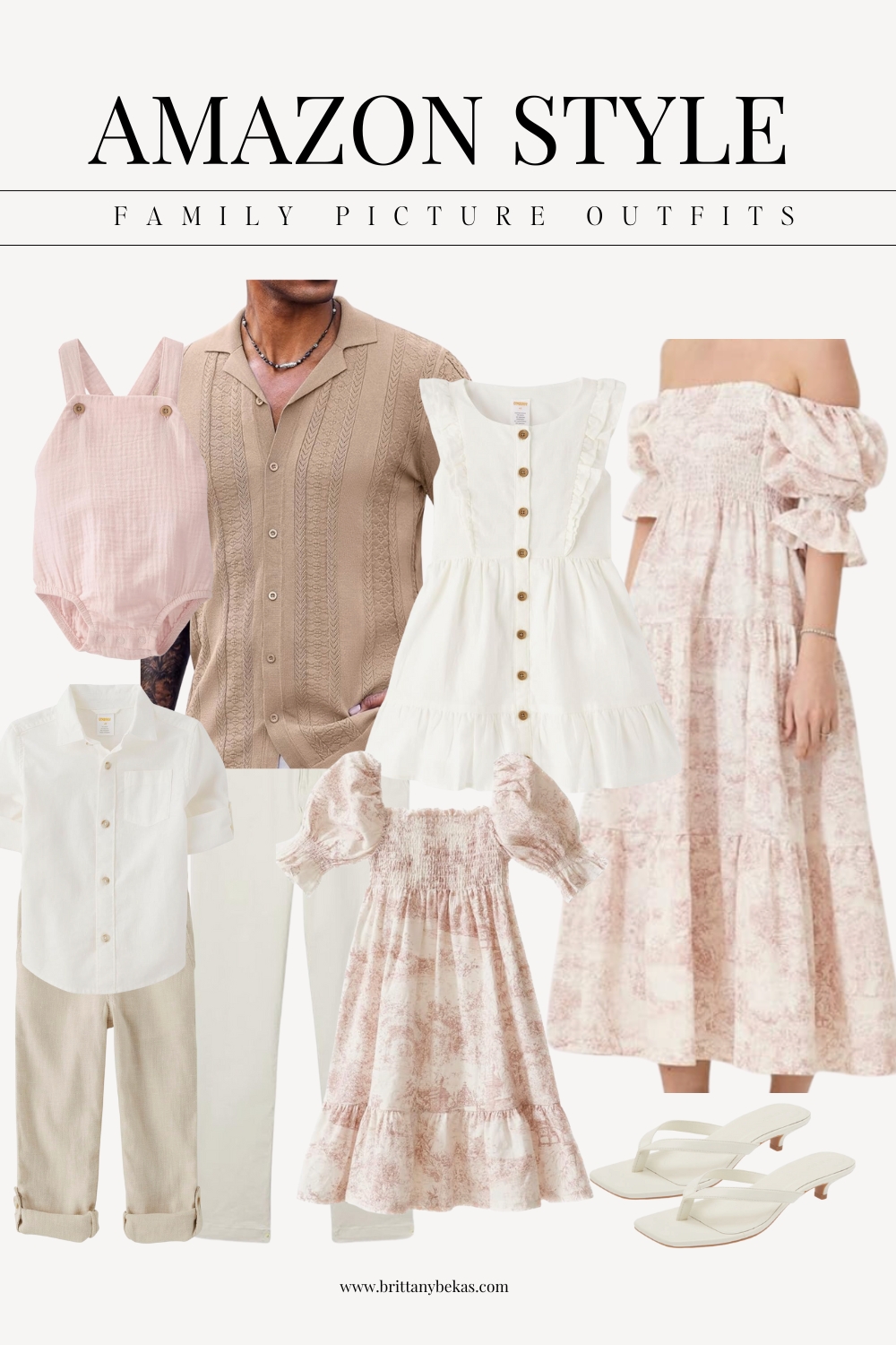 Pink Beach Family Picture Outfits