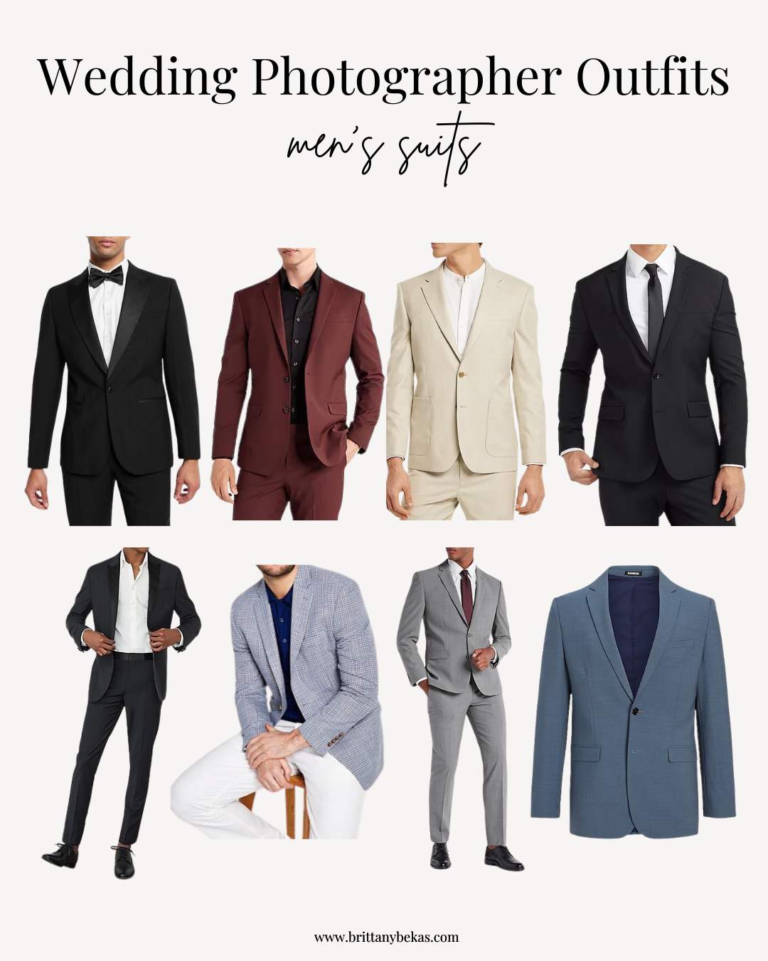 Wedding Photographer Outfits Male Suits