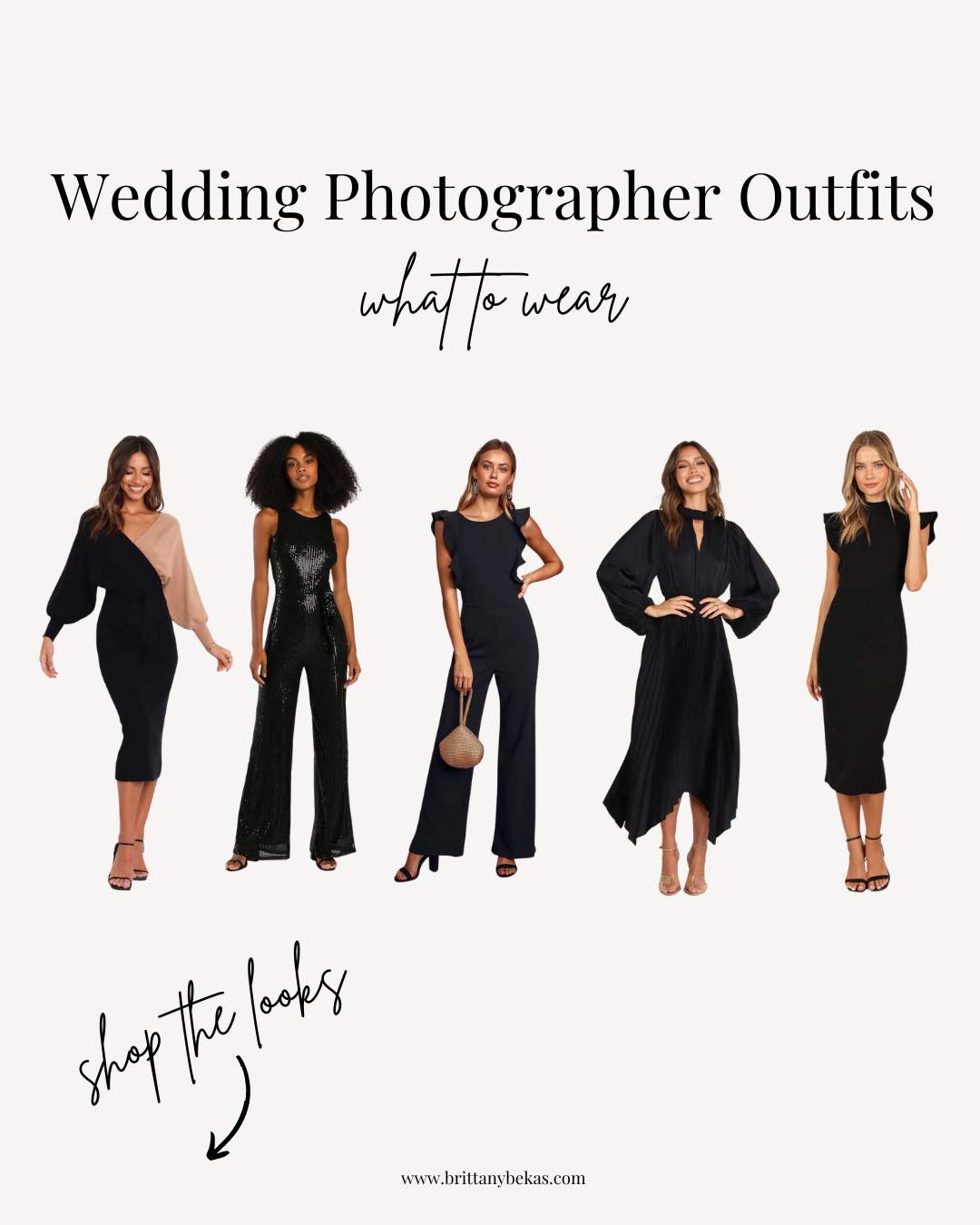 wedding photographer outfit ideas